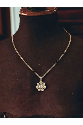 گردنبند جواهر سفید زنانه زیرکن FAYRA ACCESSORIES - کد 798067759