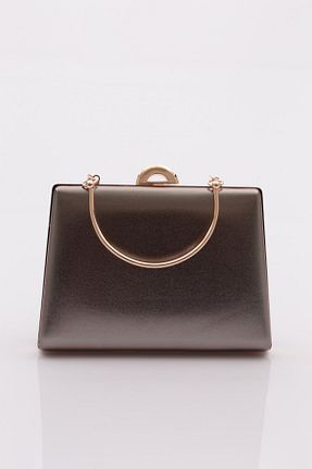 کیف مجلسی قهوه ای زنانه چرم مصنوعی Dgn - کد 830081476