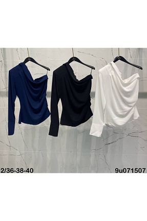 بلوز سفید زنانه ساده Arestill - کد 856544666