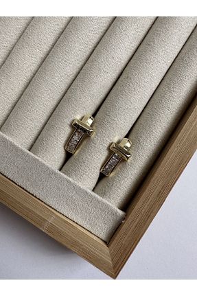 گوشواره جواهر طلائی زیرکن ringbox - کد 739174136