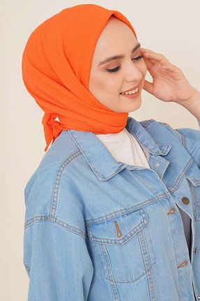 شال نارنجی زنانه جاز Şalland - کد 856576859