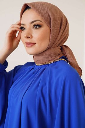 شال قهوه ای زنانه جاز Şalland - کد 856576841