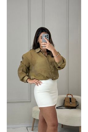 دامن بژ زنانه پارچه butiktulayyalcintas - کد 856582252