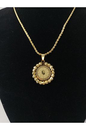 گردنبند استیل ( فولاد ) طلائی زنانه استیل ضد زنگ Romea - کد 856628378