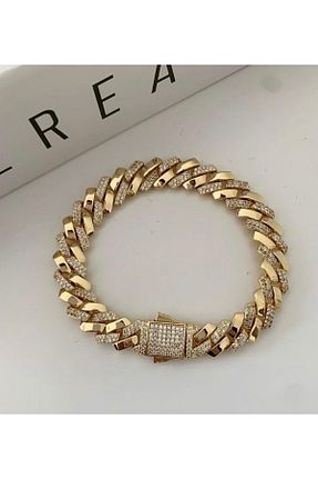 دستبند استیل (فولاد) طلائی زنانه استیل (فولاد) Chiaro Accessory - کد 800869059