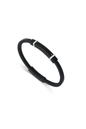 دستبند استیل (فولاد) مشکی مردانه ARES STEEL - کد 112971255