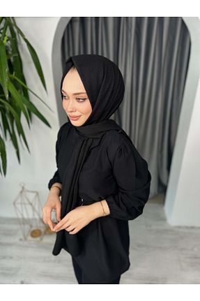 شال مشکی زنانه پنبه ای azra fashion - کد 794612523