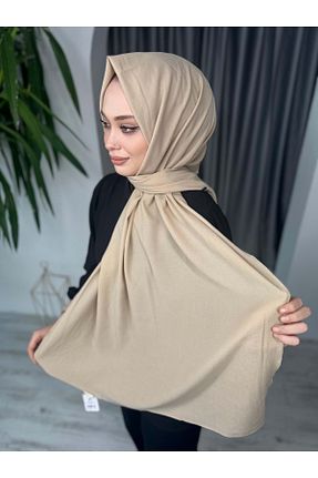 شال زرد زنانه پنبه ای azra fashion - کد 794609668
