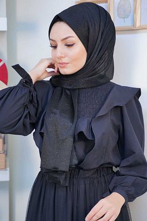 شال مشکی زنانه شیفون Genel Markalar - کد 336163334