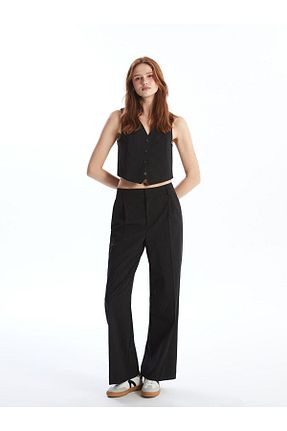 شلوار مشکی زنانه بافتنی LC Waikiki - کد 856650231