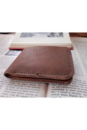 کیف پول قهوه ای زنانه سایز متوسط Mahfuz - کد 856655283