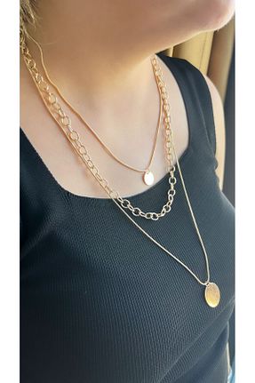 گردنبند جواهر طلائی زنانه پوشش لاکی NeGa Store - کد 841162764