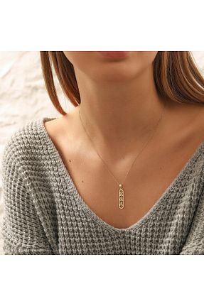 گردنبند طلا طلائی زنانه 14 عیار VeraDesignGold - کد 129023056