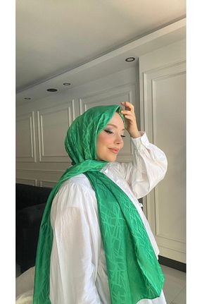 شال سبز زنانه ویسکون Butik - کد 856337764