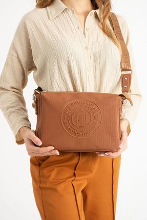 کیف دستی قهوه ای زنانه سایز متوسط Just Polo - کد 856663198