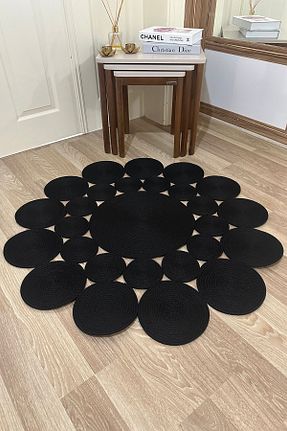 فرش آشپزخانه مشکی Jüt SİMEREV HALI HOME CONSEPT - کد 855677346