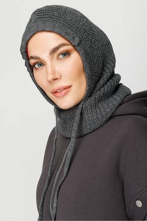 کلاه طوسی زنانه پنبه ای HUDANA - کد 856858697