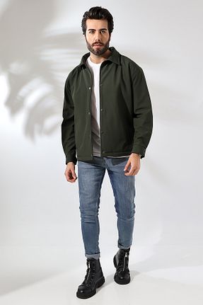 کاپشن خاکی مردانه اورسایز GAREN - کد 856668230