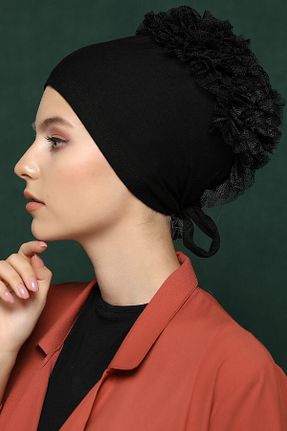کلاه شنای حجاب مشکی زنانه Sahra Şal Dünyası - کد 39561361