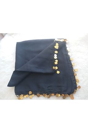 روسری مشکی پلی استر hoaryage - کد 836623950