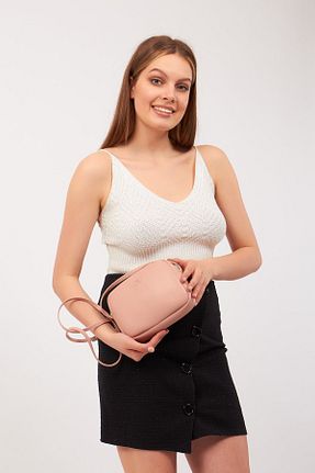 کیف دوشی صورتی مردانه چرم مصنوعی Tonny Black - کد 286919169