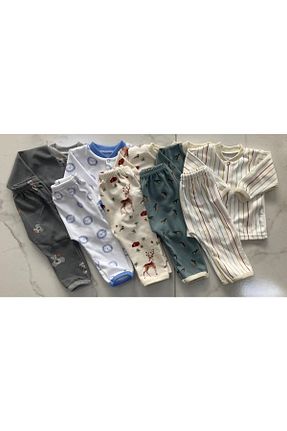 ست نوزادی رنگی بچه گانه پنبه ای SAYMAN TEKSTİL - کد 206742894