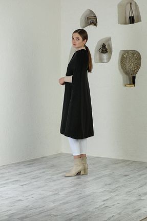 پانچو مشکی زنانه پنبه ای Genel Markalar - کد 157744395