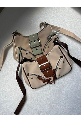 کیف دوشی بژ زنانه چرم مصنوعی JUST BAG - کد 847337169