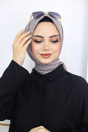 شال طوسی زنانه ویسکون کد 826004140