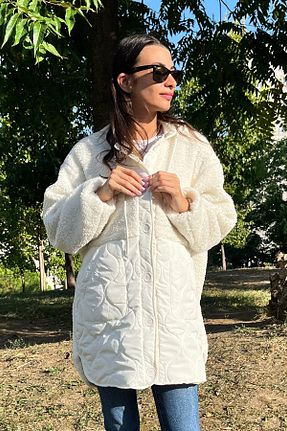 کاپشن نباتی زنانه گشاد Love The Wind - کد 853319509
