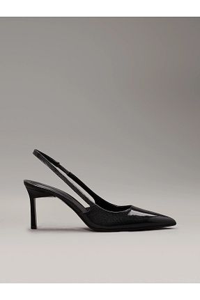کفش پاشنه بلند کلاسیک مشکی زنانه چرم Calvin Klein - کد 856364835