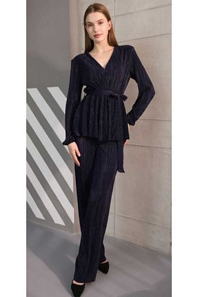 ست بالاتنه و پائین تنه مشکی زنانه بافت Butik - کد 856856567