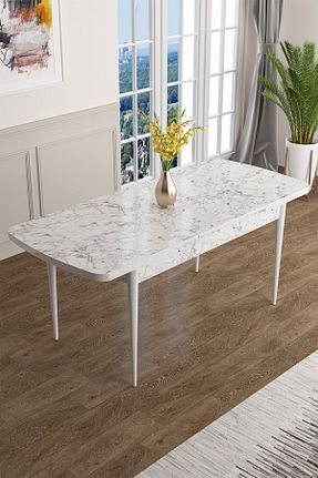 میز آشپزخانه سفید Suntalam Canisa Concept - کد 828862203