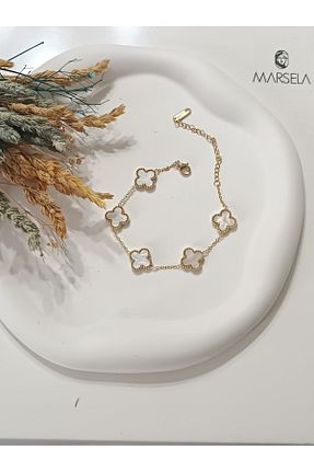 دستبند استیل (فولاد) سفید زنانه استیل (فولاد) Lujo - کد 824547724