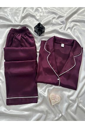 ست لباس راحتی بنفش زنانه ساده Lena Homewears - کد 848843598