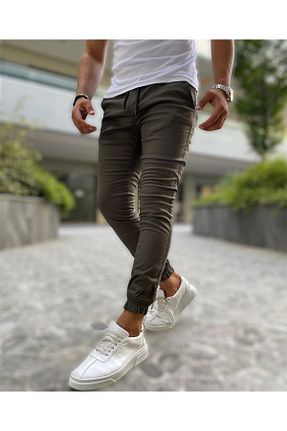شلوار سبز مردانه پنبه ای MİX CLOTHES - کد 856886503