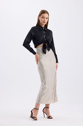 دامن بژ زنانه لیکرا Sense - کد 834735903
