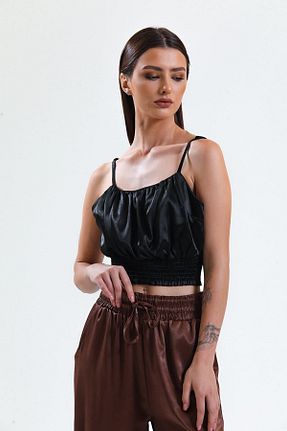 بلوز مشکی زنانه چاپی Sense - کد 727681278