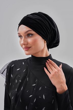 کلاه شنای حجاب مشکی زنانه MAG FASHİON - کد 855035529