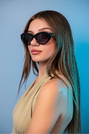 عینک آفتابی مشکی زنانه 52 MORLİN BRON - کد 850711234
