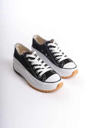 کفش اسنیکر مشکی زنانه بند دار MokaShopin - کد 856803185