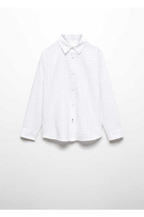 پیراهن سفید بچه گانه رگولار MANGO Kids - کد 787875874
