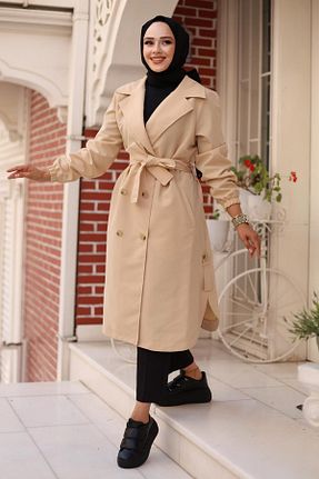 ترنچکت مشکی زنانه بدون آستر Genel Markalar - کد 847830827