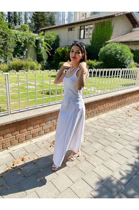 لباس سفید زنانه بافتنی bulutzade - کد 837127936