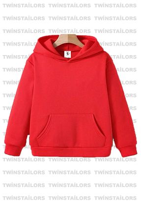 سوئیشرت قرمز بچه گانه ساده twins tailors - کد 856475171
