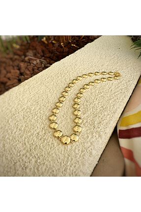 گردنبند استیل ( فولاد ) طلائی زنانه استیل (فولاد) KaryaGümüş - کد 856501879