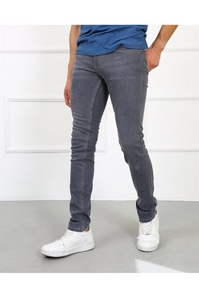 شلوار جین طوسی مردانه پاچه تنگ Twister Jeans - کد 856516886