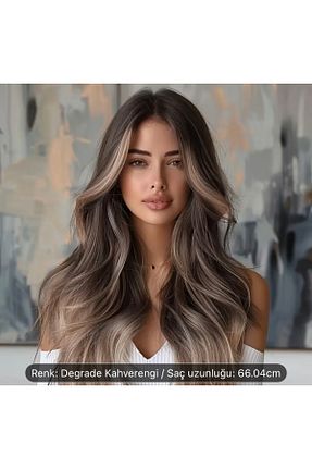 کلاه گیس قهوه ای زنانه Peruk Avm - کد 856644065