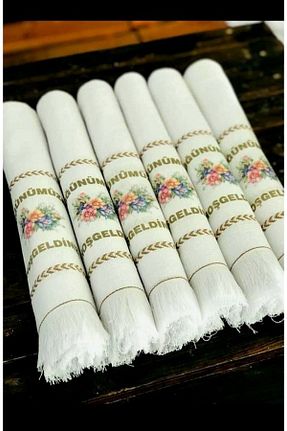 حوله سفید پنبه ای yörük tuhafiye - کد 463091042