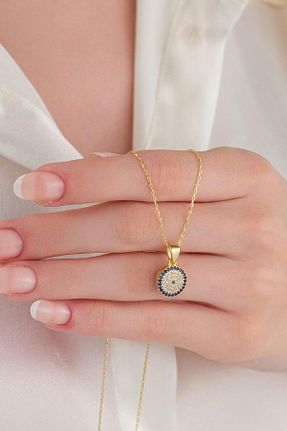 گردنبند نقره طلائی زنانه 925 عیار Tmt Silver - کد 845601997